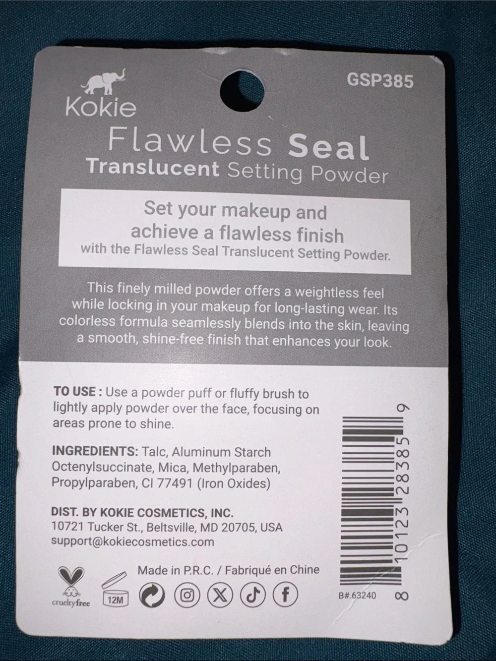 FREE Bag - Kokie Makeup Bundle — Mascara, Lip Stain, Eyeliner, Setting Powders